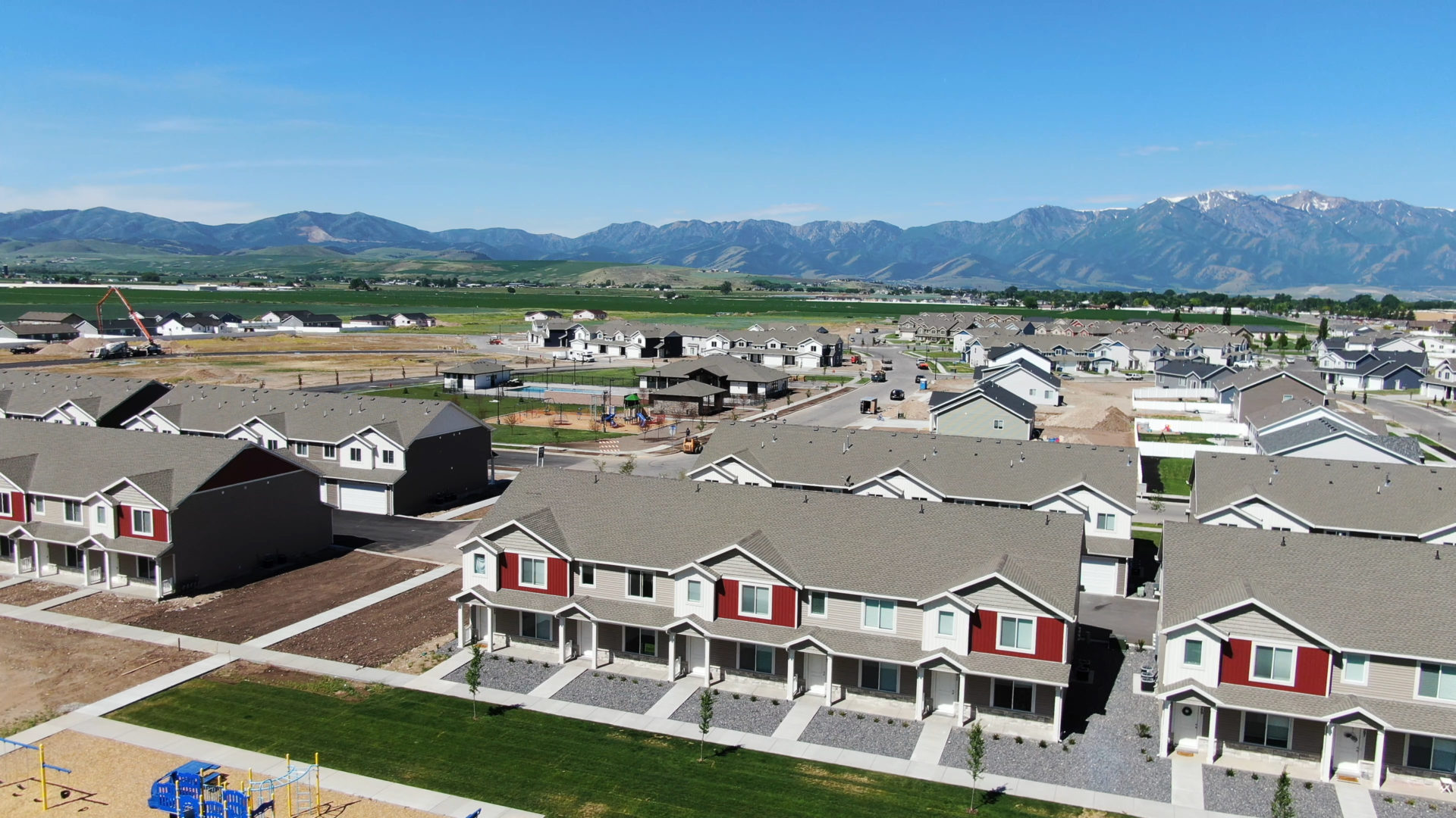 townhome aerial view