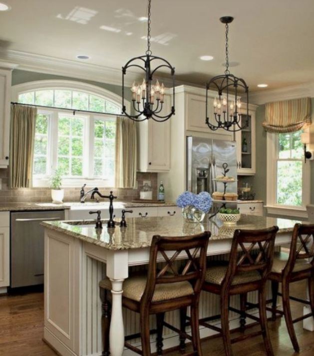 traditional style decorated kitchen