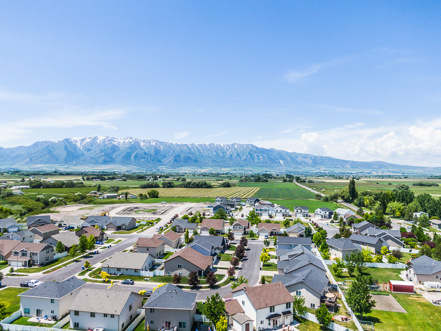 cache county aerial view