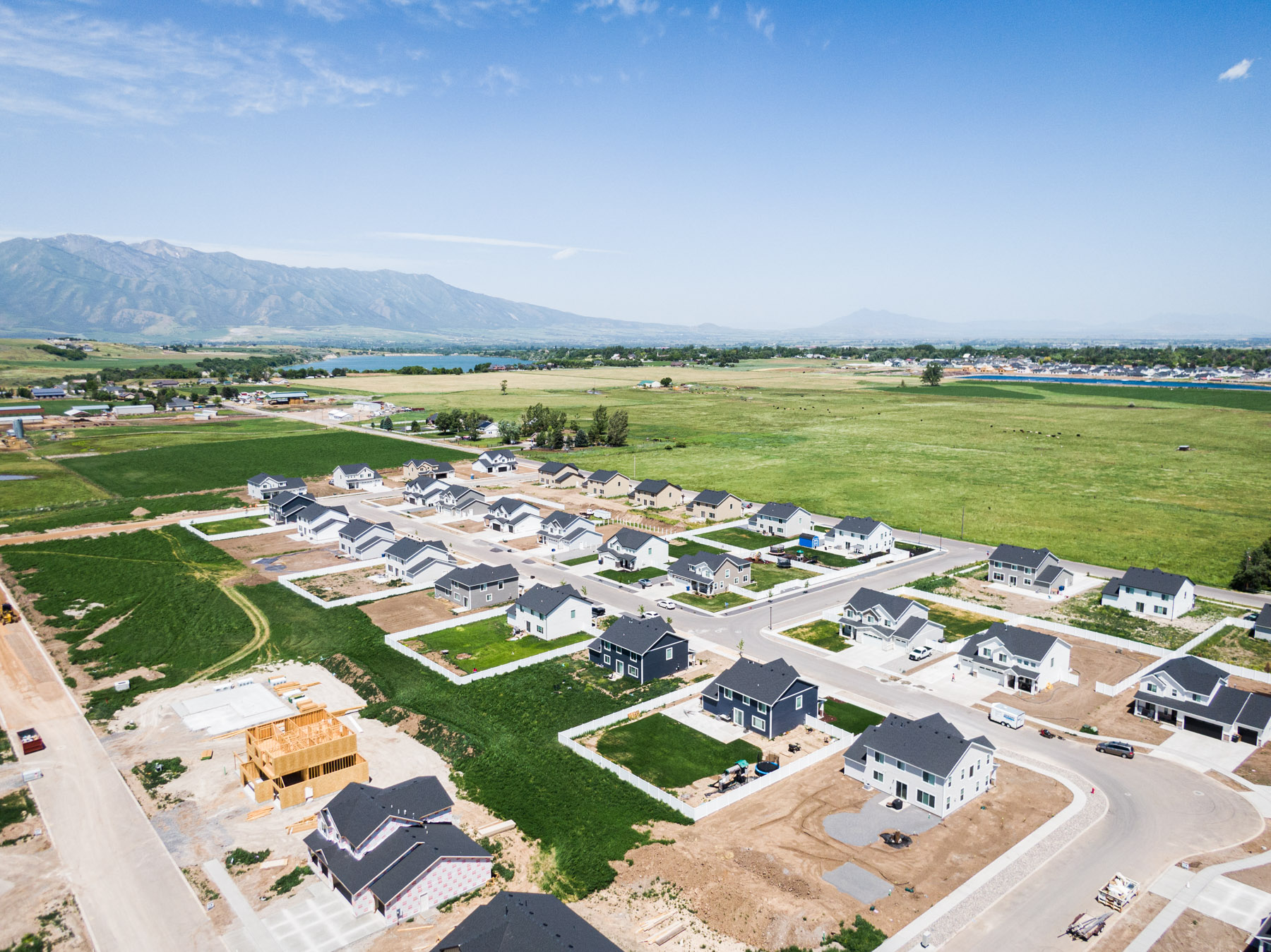 Aerial view of Kartchner Homes Canyon Estates Community